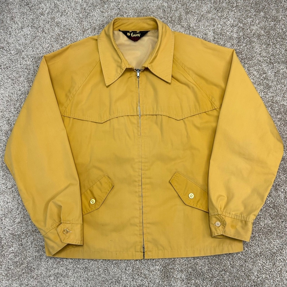 Vintage Envoy Grandpa Jacket‎ Full Zip Men Size Medium Now Jacket Mesh Lined